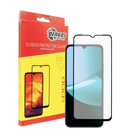 Скло захисне Dengos Full Glue Xiaomi Redmi 15C Black (TGFG-414)