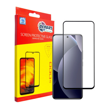 Скло захисне Dengos Full Glue Xiaomi Redmi Note 15 Pro 5G Black (TGFG-427)