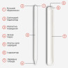Стилус AirOn AirSens with charging case white for iPad (6126755813229)