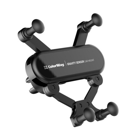 Універсальний автотримач ColorWay Gravity Sensor Holder Black (CW-CHG11-BK)