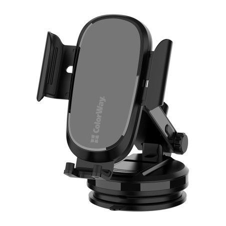 Універсальний автотримач ColorWay Dashboard Car Wireless Charger 15W Black (CW-CHAW037Q-BK)