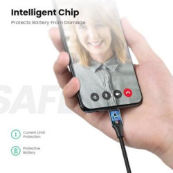 Дата кабель USB 2.0 AM to Micro 5P 2.0m US290 Aluminum Braid Black Ugreen (60148)