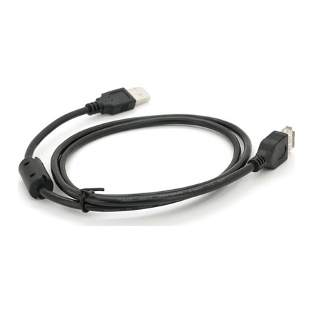 Дата кабель USB 2.0 AM/AF 1.0m ferrite black Voltronic (YT-AM/AF-1.0B)