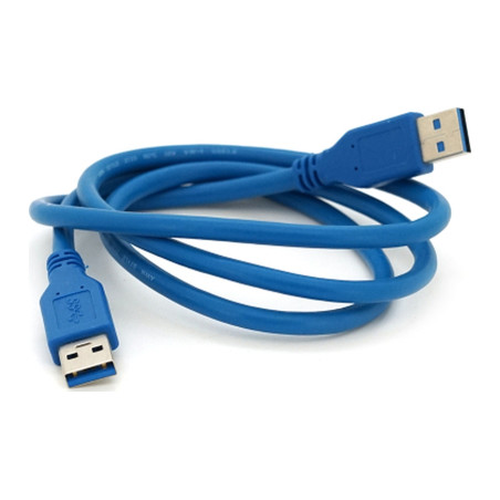 Дата кабель USB 3.0 AM/AM 1.0m Blue Voltronic (YT-3.0AM+AM-1.0)