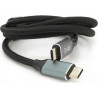 Дата кабель USB-C to USB-C 1.0m USB 3.2 Gen2 100W 10Gbps 4K60Hz black Voltronic (YT-TC-TC-B-1m)