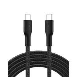 Дата кабель USB-C to USB-C 3.0m 240W black Belkin (CAB025HQ3MBK)