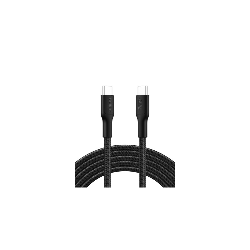 Дата кабель USB-C to USB-C 3.0m 240W black Belkin (CAB025HQ3MBK)