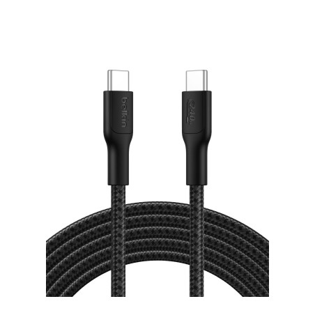Дата кабель USB-C to USB-C 3.0m 240W black Belkin (CAB025HQ3MBK)