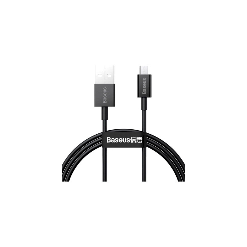 Дата кабель USB 2.0 AM to Micro 5P 1.0m 2A black Baseus (CAMYS-01)