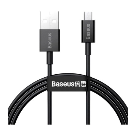 Дата кабель USB 2.0 AM to Micro 5P 1.0m 2A black Baseus (CAMYS-01)