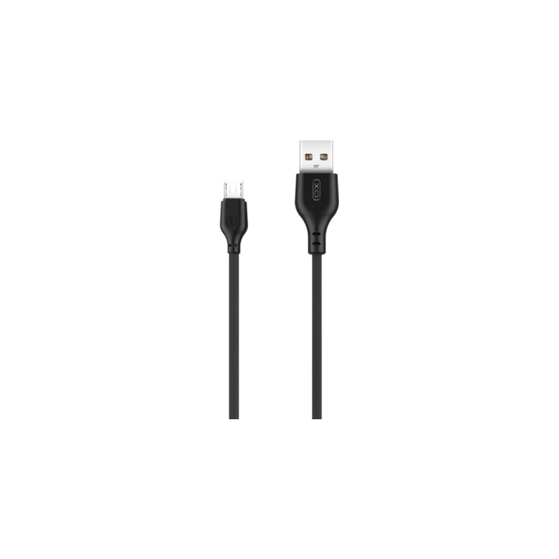 Дата кабель USB 2.0 AM to Micro 5P 2.0m 2.1A black XO (XO-NB103-BK)