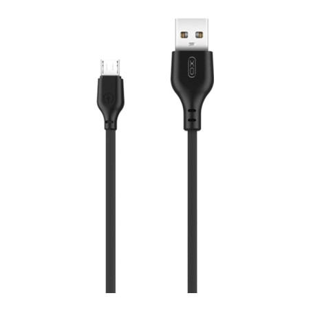 Дата кабель USB 2.0 AM to Micro 5P 2.0m 2.1A black XO (XO-NB103-BK)