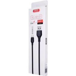 Дата кабель USB 2.0 AM to Micro 5P 2.0m 2.1A black XO (XO-NB103-BK)