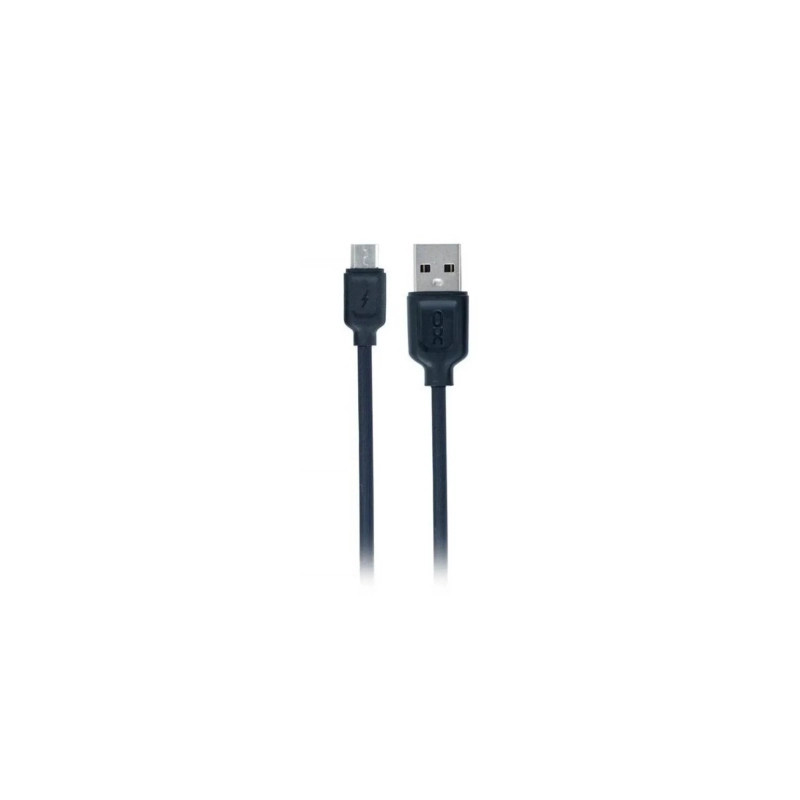 Дата кабель USB 2.0 AM to Micro 5P 1.0m 2.1A black XO (NB36-M-1-BK)