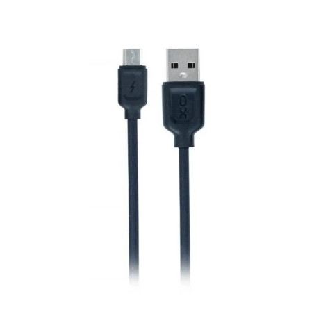 Дата кабель USB 2.0 AM to Micro 5P 1.0m 2.1A black XO (NB36-M-1-BK)