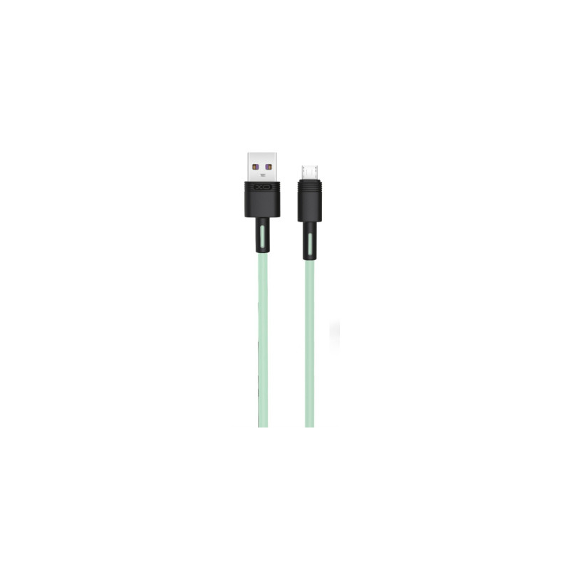 Дата кабель USB 2.0 AM to Micro 5P 1.0m 5A green XO (NB166-M-1-GR)
