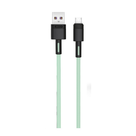 Дата кабель USB 2.0 AM to Micro 5P 1.0m 5A green XO (NB166-M-1-GR)