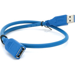 Дата кабель USB 3.0 AM/AF 0.5m blue Voltronic (YT-3.0AM\AF-0.5BL)