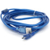 Дата кабель USB 2.0 AM to Micro 5P 3.0m blue Voltronic (YT-AM/Mc-3B/02140)