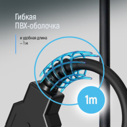 Дата кабель USB 2.0 AM/AM 1.0m black ColorWay (CW-CBUU071-BK)