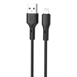 Дата кабель USB 2.0 AM to Lightning 1.0m black XO (NB230_L_Black)