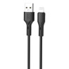 Дата кабель USB 2.0 AM to Lightning 1.0m black XO (NB230_L_Black)