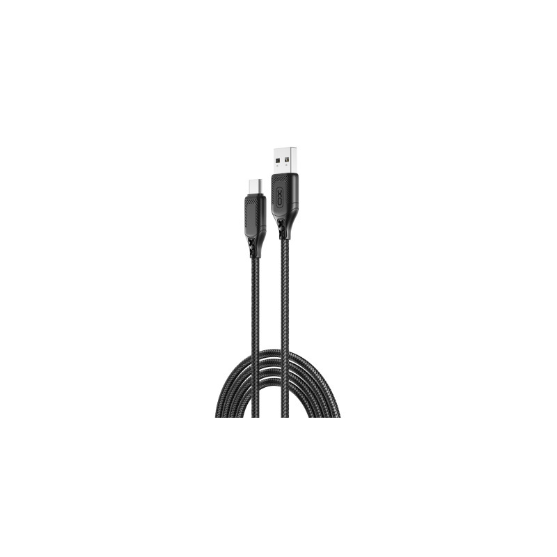 Дата кабель USB 2.0 AM to USB-C 1.0m braided black XO (NB235_C_Black)