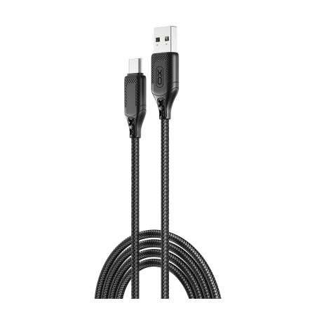 Дата кабель USB 2.0 AM to USB-C 1.0m braided black XO (NB235_C_Black)