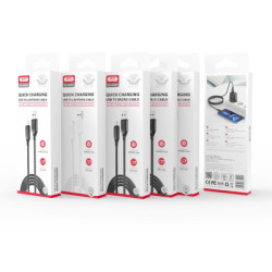 Дата кабель USB 2.0 AM to USB-C 1.0m braided black XO (NB235_C_Black)