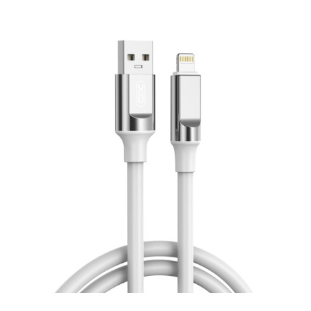 Дата кабель USB 2.0 AM to Lightning 1.0m 6A silicone white XO (NB251_L_White)