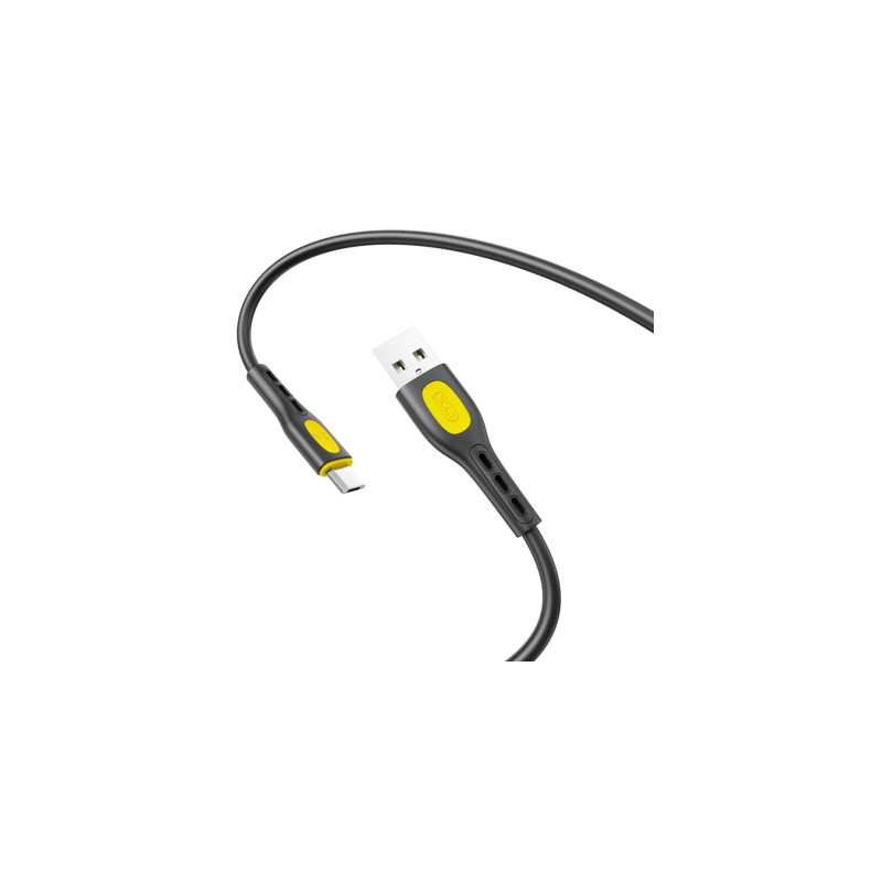 Дата кабель USB 2.0 AM to Micro 5P 1.0m black XO (NB280_M_Black)