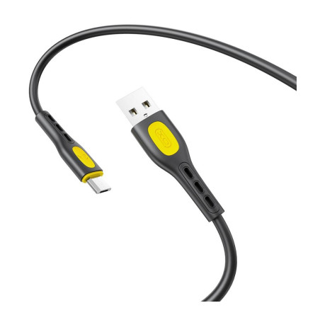 Дата кабель USB 2.0 AM to Micro 5P 1.0m black XO (NB280_M_Black)