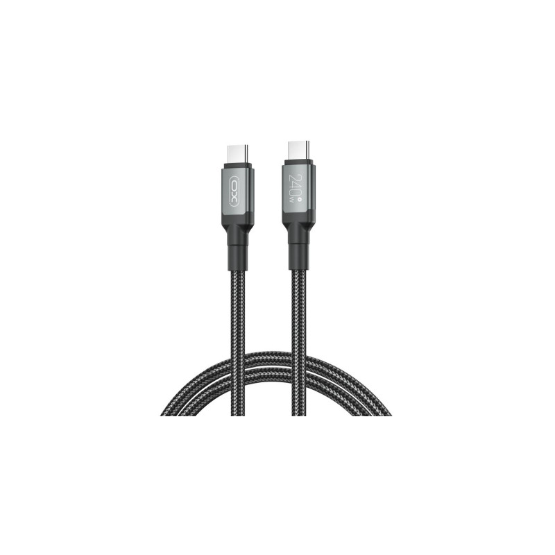 Дата кабель USB-C to USB-C 1.0m 240W black XO (NBQ264A_С_Black)