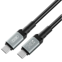 Дата кабель USB-C to USB-C 1.0m 240W black XO (NBQ264A_С_Black)
