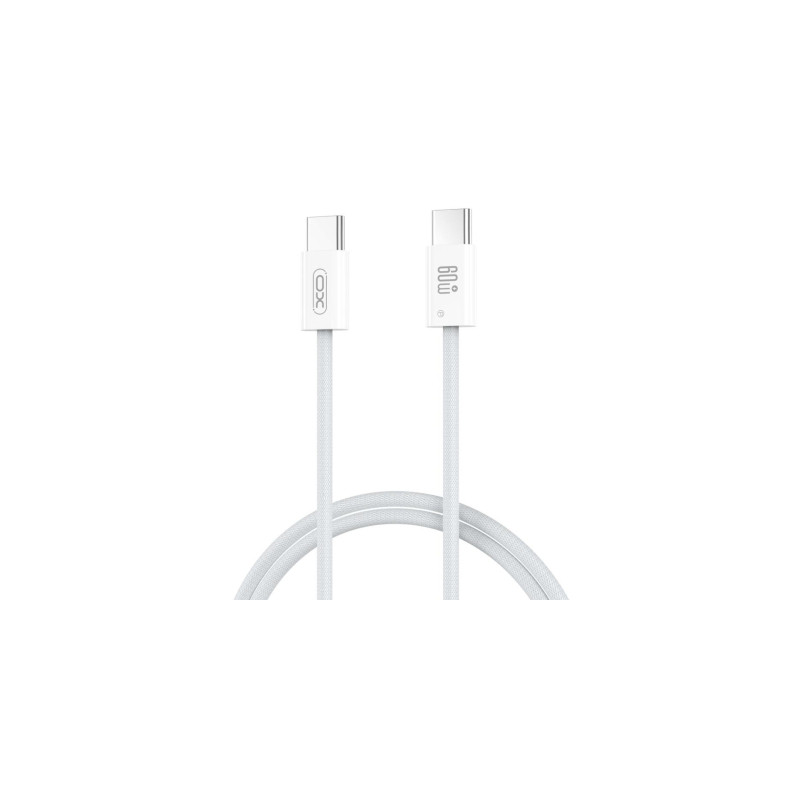 Дата кабель USB-C to USB-C 1.0m 60W white XO (NBQ273_C_White)
