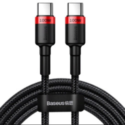 Дата кабель USB-C to USB-C 2.0m PD2.0 100W (20V/5A) red+black Baseus (CATKLF-AL91)