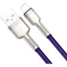 Дата кабель USB 2.0 AM to Lightning 2.0m 2.4A metal purple Baseus (CALJK-B05)