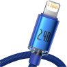 Дата кабель USB 2.0 AM to Lightning 2.0m 2.4A blue Baseus (CAJY000103)