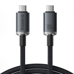 Дата кабель USB-C to USB-C 1.5m 100W USB3.2 20Gb black Baseus (P10318204111-00)