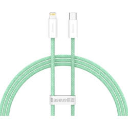 Дата кабель USB-C to Lightning 2.0m 20W green Baseus (CALD000106)