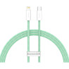 Дата кабель USB-C to Lightning 2.0m 20W green Baseus (CALD000106)