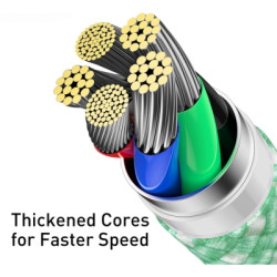 Дата кабель USB-C to Lightning 2.0m 20W green Baseus (CALD000106)