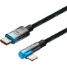 Дата кабель USB-C to Lightning 1.0m 20W 90° corner black/blue Baseus (CAVP000221)