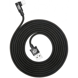 Дата кабель USB 2.0 AM to Lightning 2.0m 1.5A 90° corner black Baseus (CALMVP-A01)