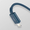 Дата кабель USB 2.0 AM to Lightning + Micro 5P + Type-C 1.5m 3.5A blue Baseus (CAMLTYS-03)