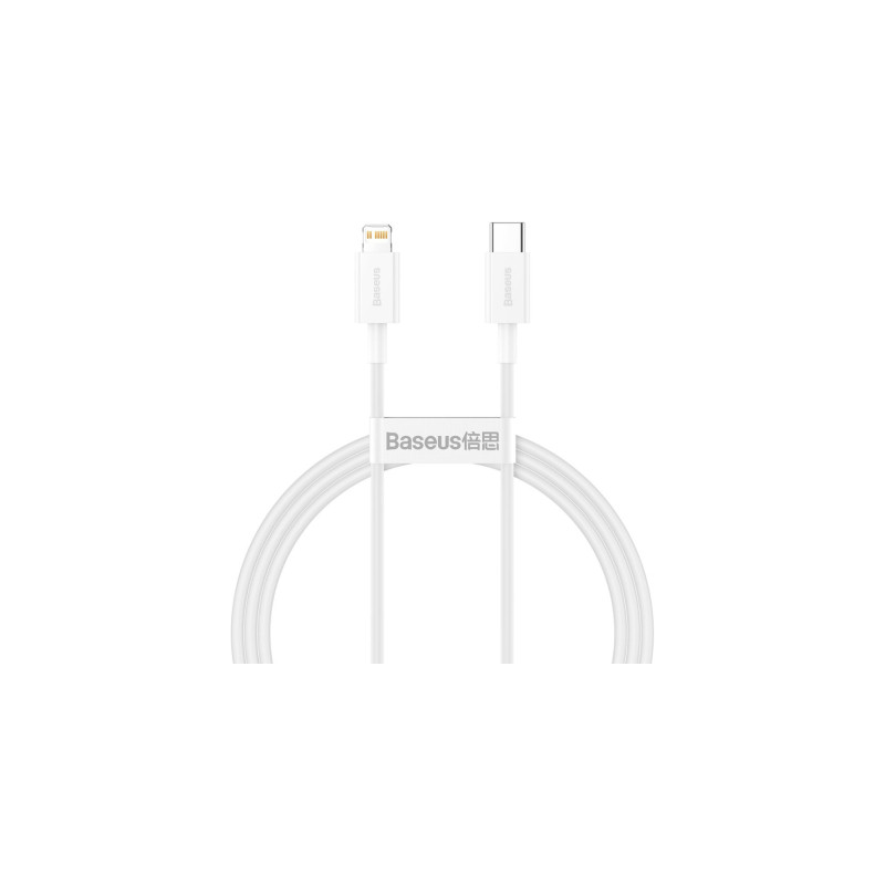 Дата кабель USB-C to Lightning 2.0m 20W white Baseus (CATLYS-C02)