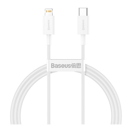 Дата кабель USB-C to Lightning 2.0m 20W white Baseus (CATLYS-C02)