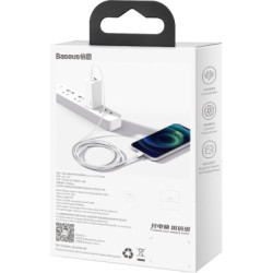 Дата кабель USB-C to Lightning 2.0m 20W white Baseus (CATLYS-C02)