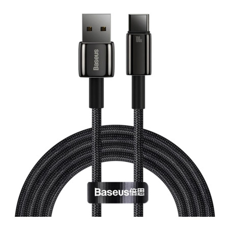 Дата кабель USB 2.0 AM to USB-C 2.0m 100W black Baseus (CAWJ000101)