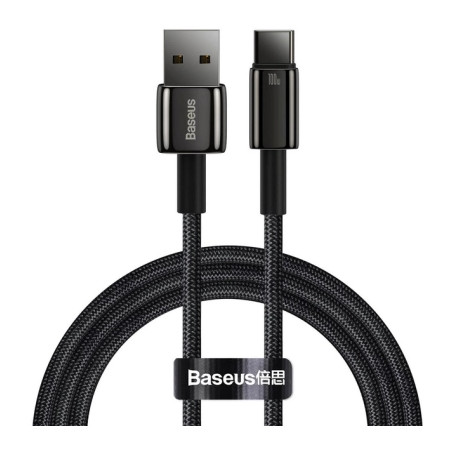 Дата кабель USB 2.0 AM to USB-C 1.0m 100W black Baseus (CAWJ000001)